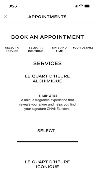 CHANEL Fragrance and Beauty Screenshot