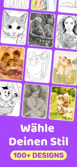 Screenshot von Sketchfy: AI Malbuch-Erstellen auf dem iPhone 5