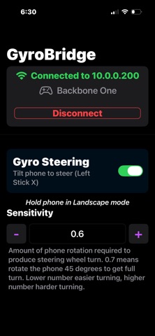 GyroBridge screenshot