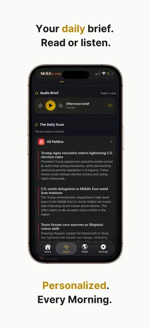 Root News: Smart Daily Brief iPhone screenshot 4