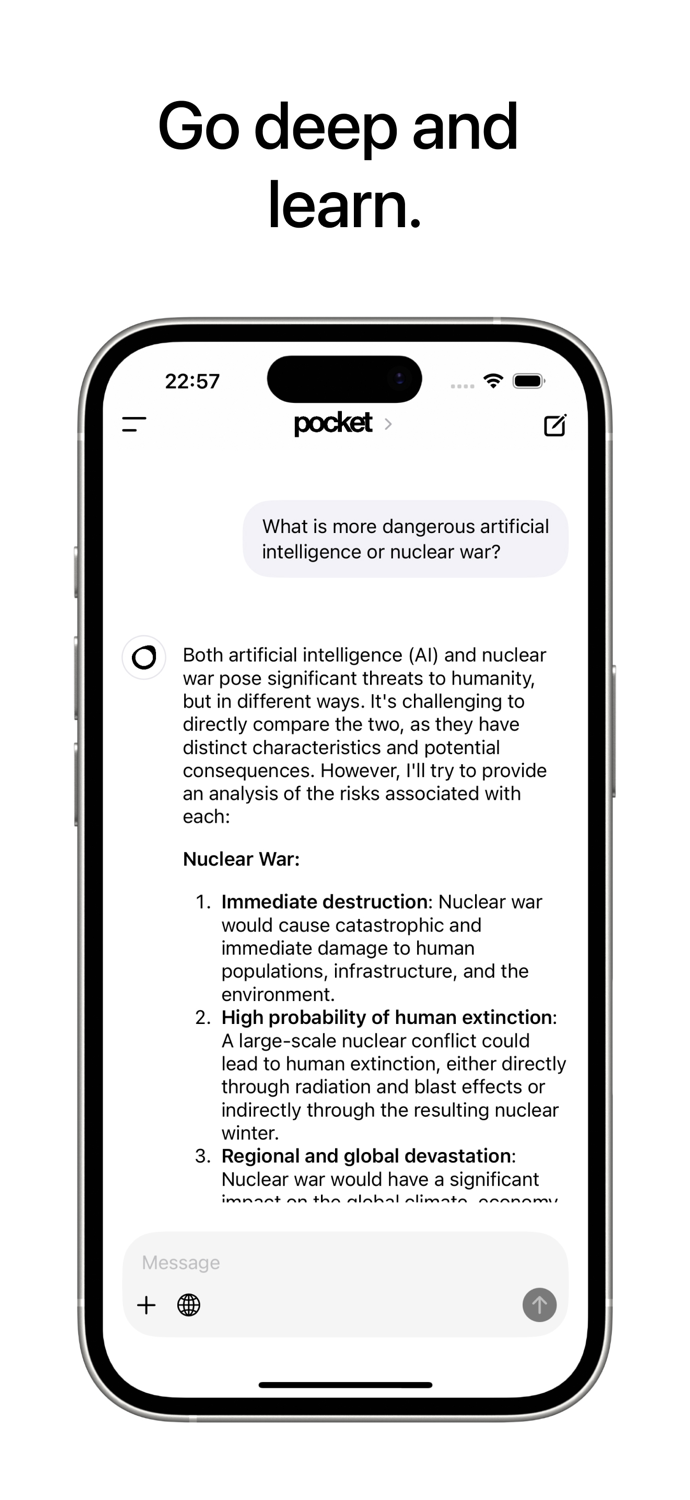 Local AI Chat - pocket