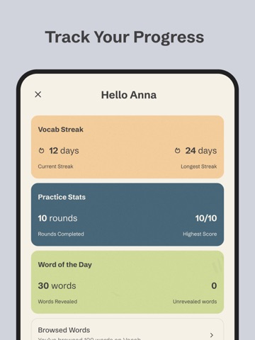 Vocab: Learn English Words iPad screenshot