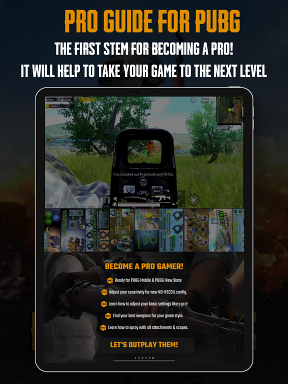 Guide & Stat for PUBG NewState iPad screenshot 1 - Entertainment app