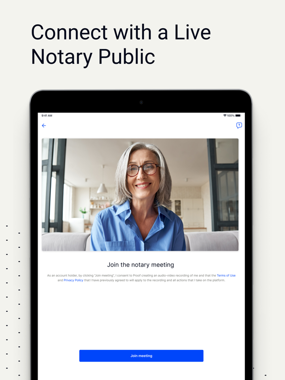 Notarize iPad screenshot 4 - Business app