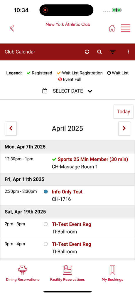 New York Athletic Club screenshot 3