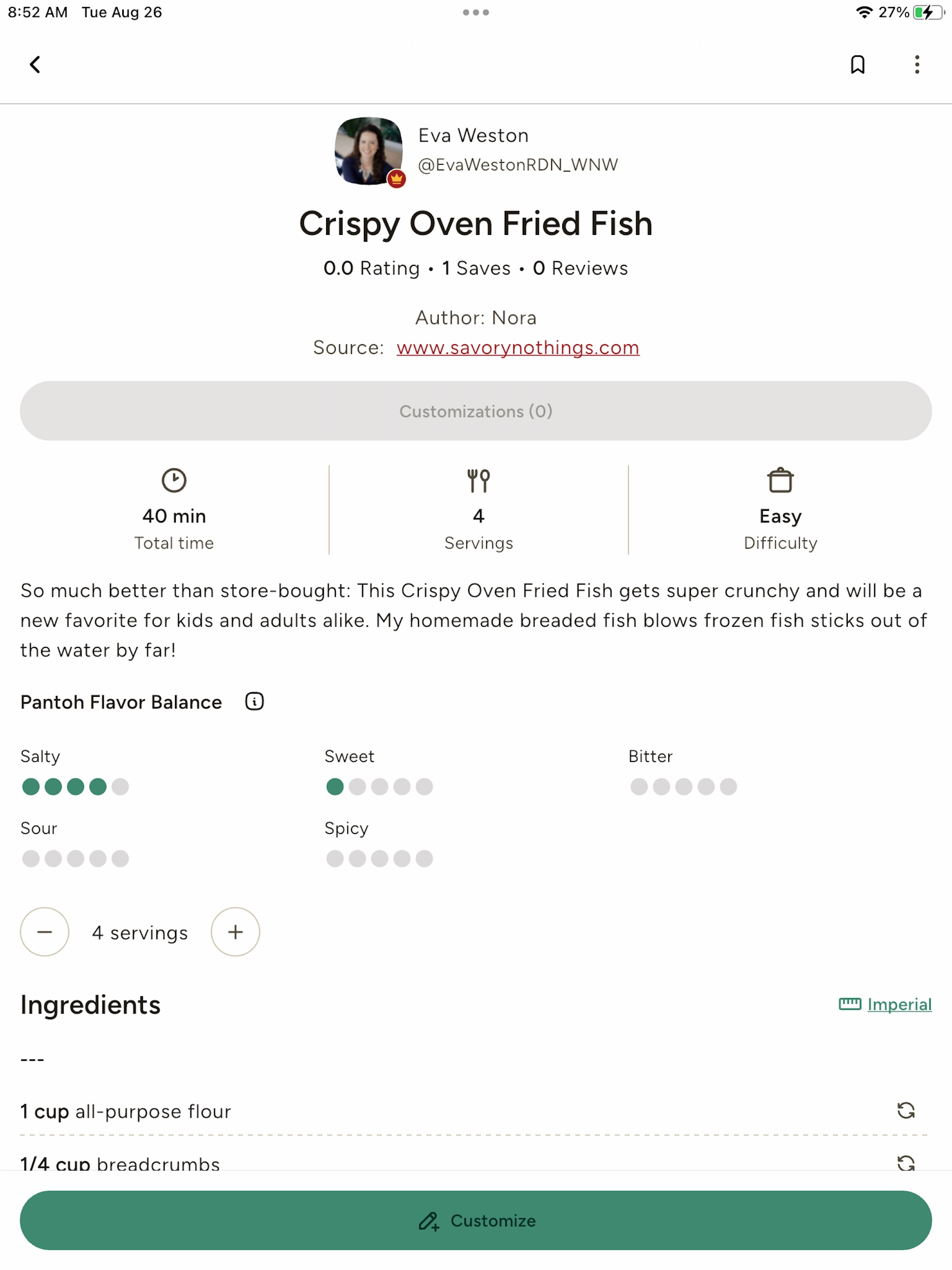 Pantoh: Your Recipes, Your Way