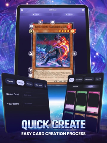 Card Maker Creator for YGO iPad screenshot