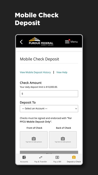 Purdue Federal Digital Banking screenshot