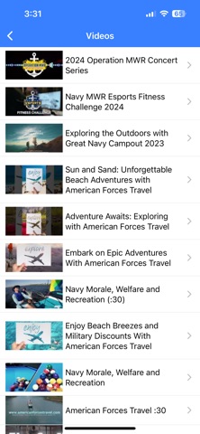 NavyMWR Mid-South iPhone screenshot