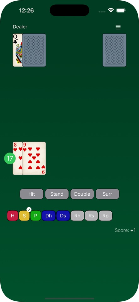 Blackjack Trainer - FeinGames screenshot 1