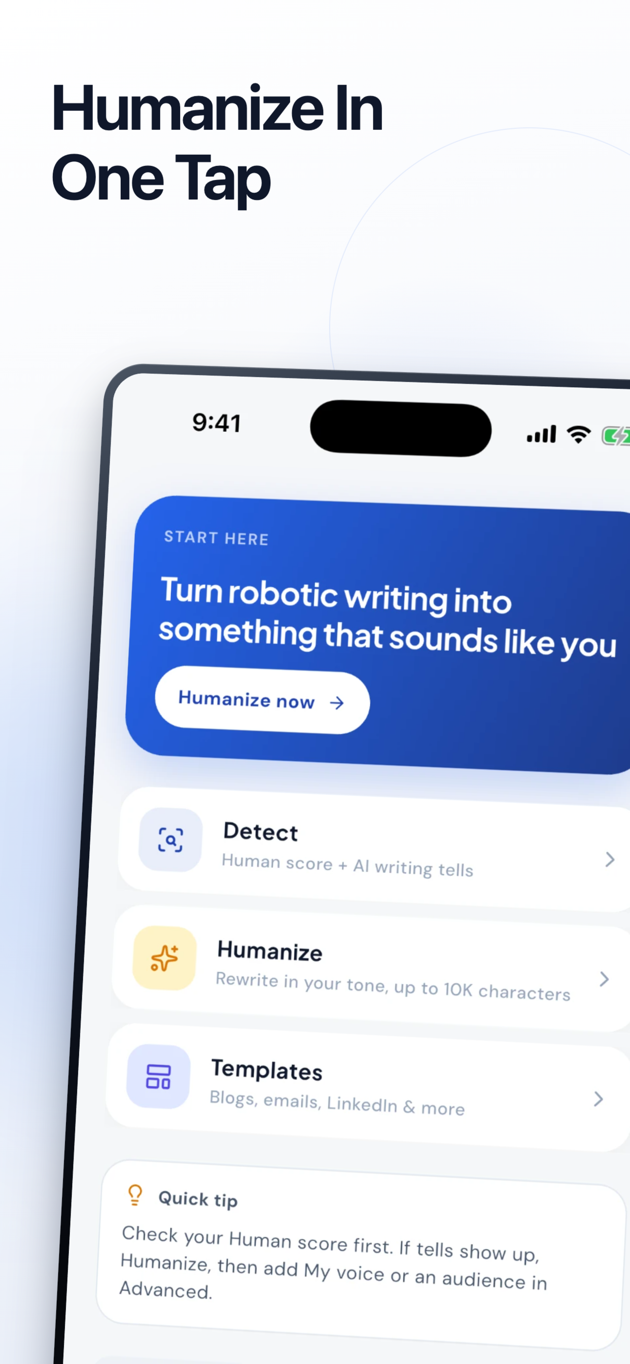 AI Humanizer & Text Rewriter screenshot 2