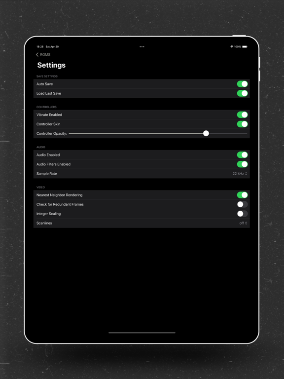 eNES: NES Emulator Retro Emu iPad screenshot 4 - Developer Tools app