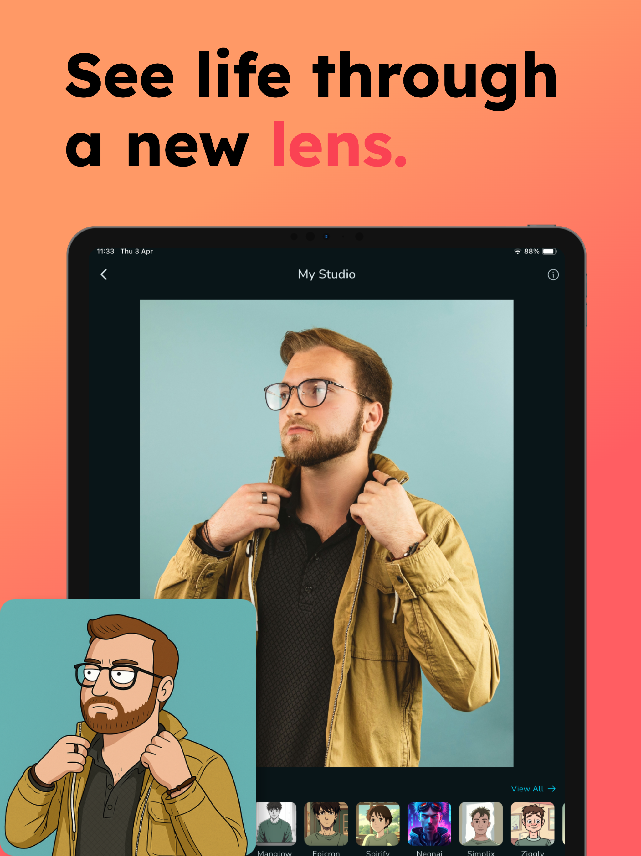 AI Cartoon Yourself : Animize