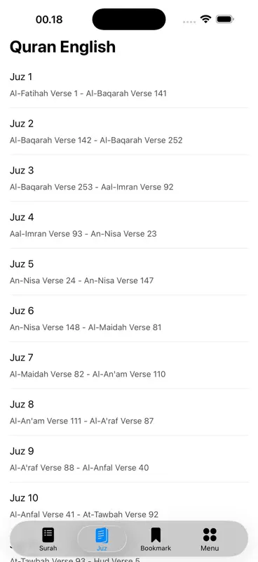 Quran English Translation screenshot 3 of 6