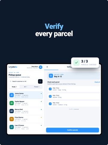 Locate2u Pickup iPad screenshot