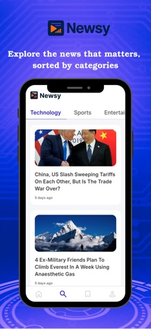Newsy : AI Short News screenshot