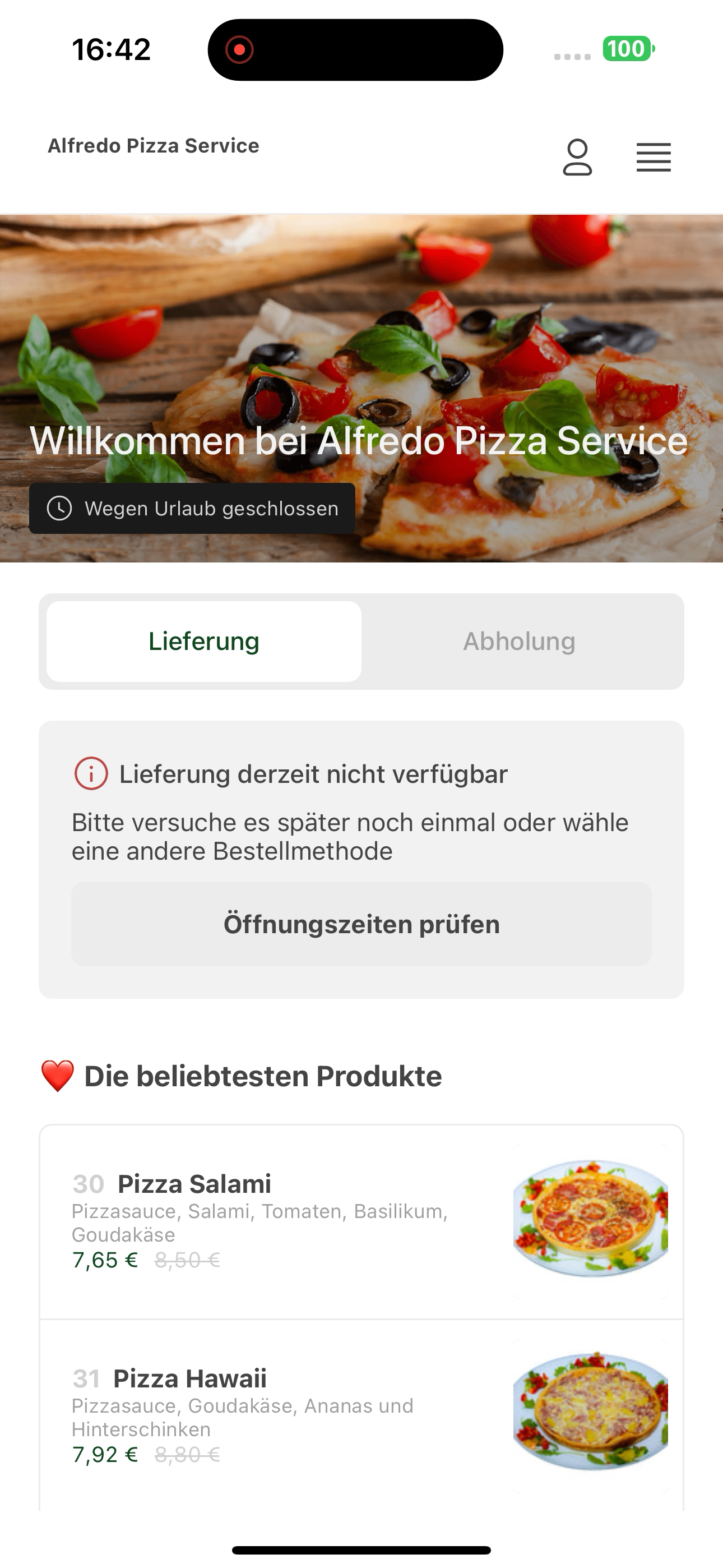 Alfredo Pizza Service screenshot 5