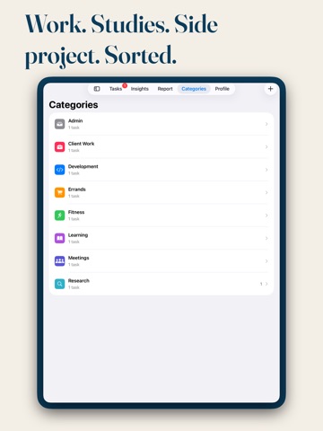 Trackers iPad screenshot
