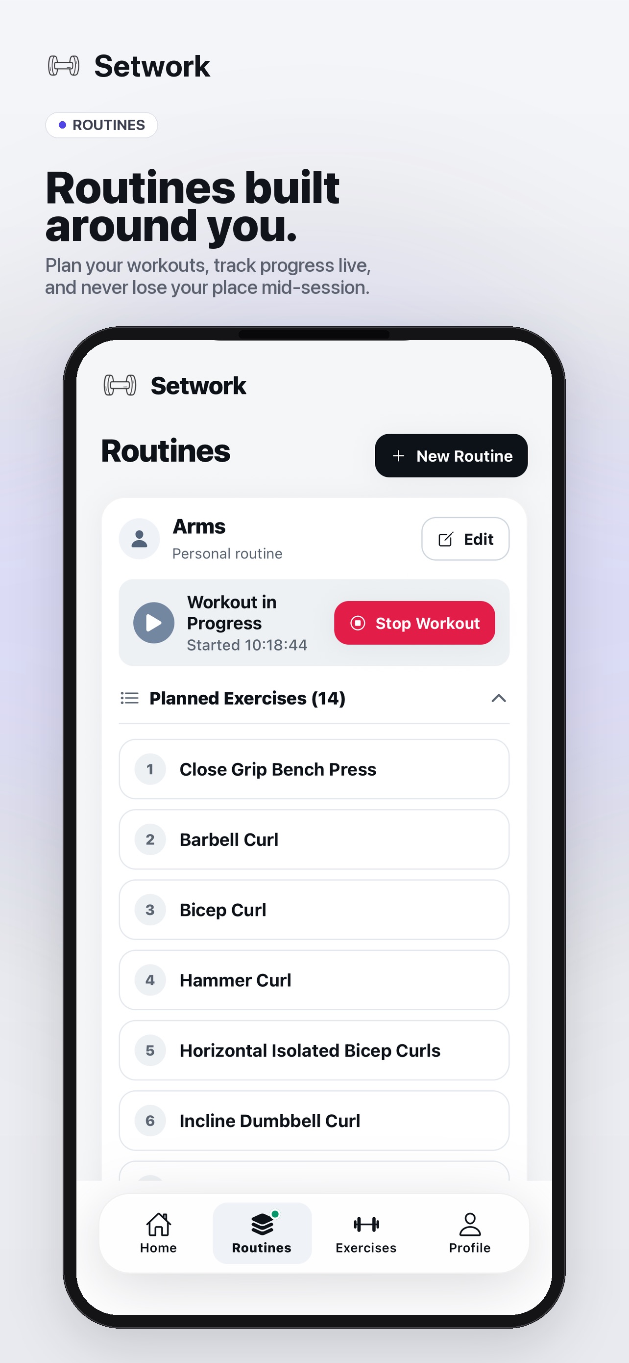 Screenshot 4 of Setwork: Adaptive Gym Tracker