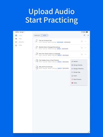 Echo Loop: English Coach iPad screenshot