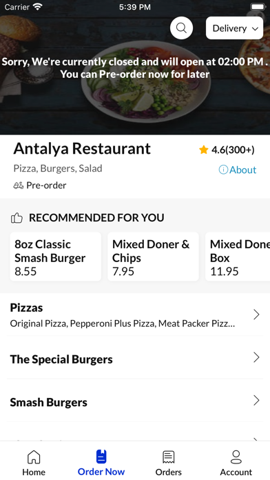 Antalya Restaurant Screenshot