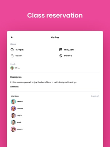 BLAZE Cycling, Yoga, & Fitness iPad screenshot