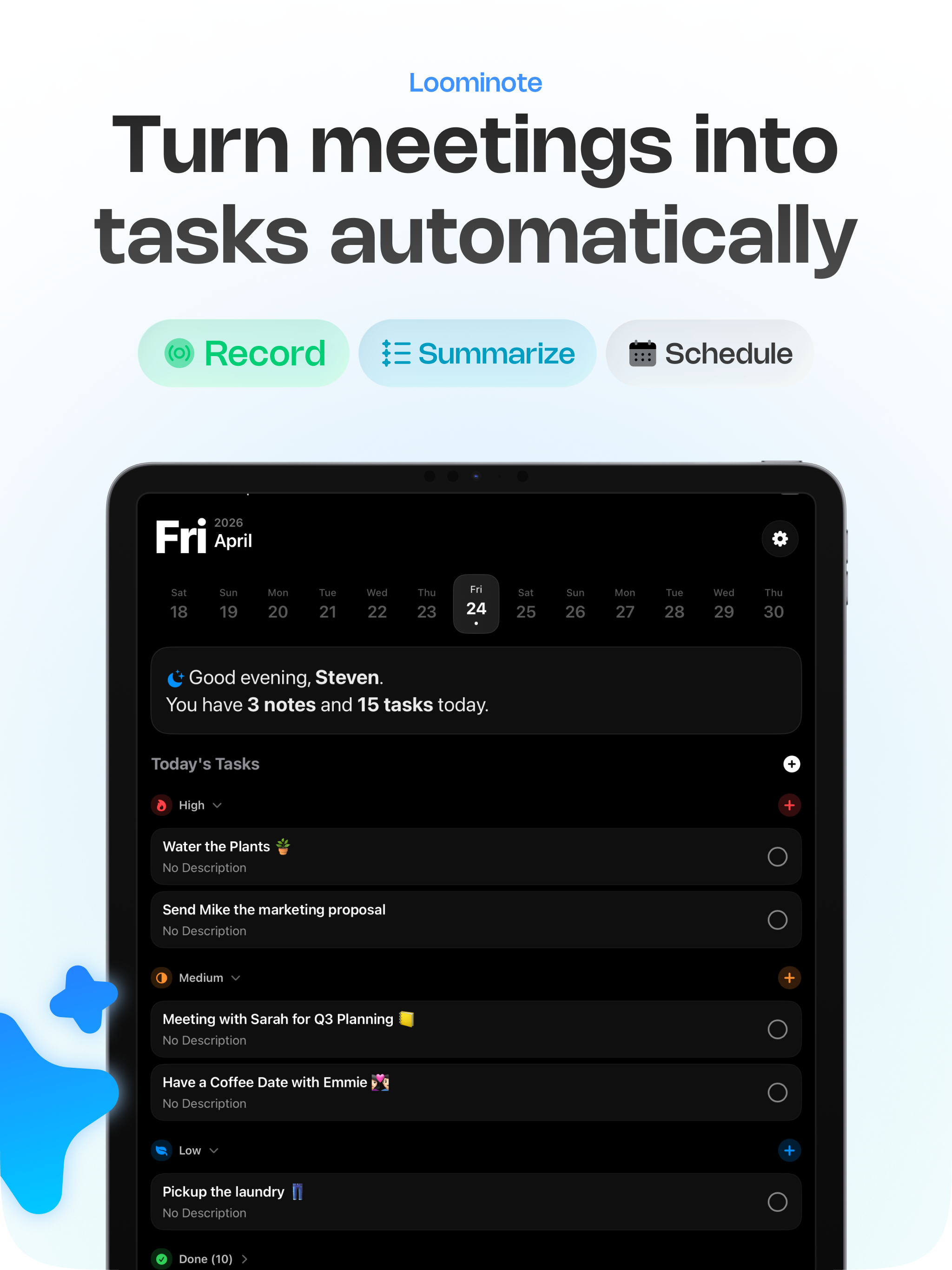 Loominote: Smart AI Note Taker