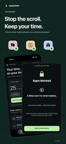 Lesscreen: Screen Time Limit Screenshot 1 of 4