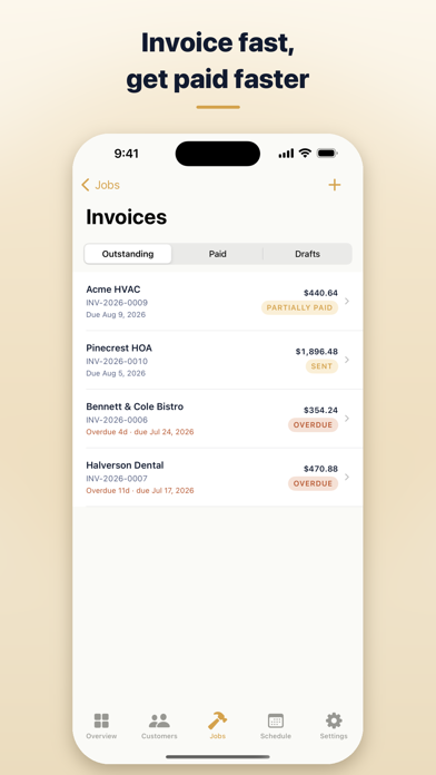 JobLog Pro: Invoice & Estimate Screenshot 3 of 5