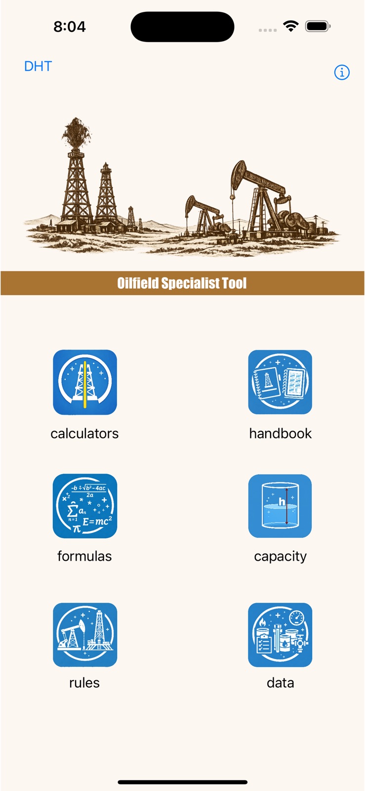 OilField Formulas iHandy Calc iphone screenshot 1