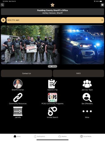 Paulding County Sheriff GA iPad screenshot