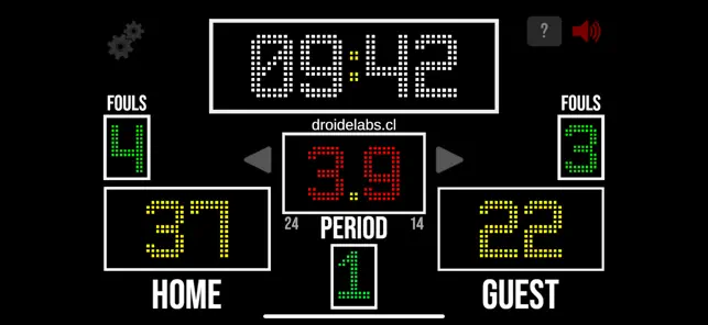 Scoreboard Basketball - DL iPhone screenshot 2