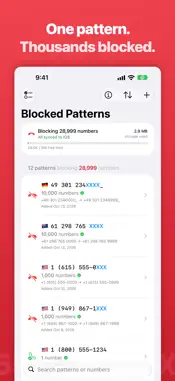 Phone Spam Pattern Blocker screenshot 1
