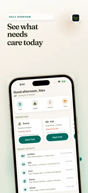Reptile Care Tracker - Cage screenshot 1