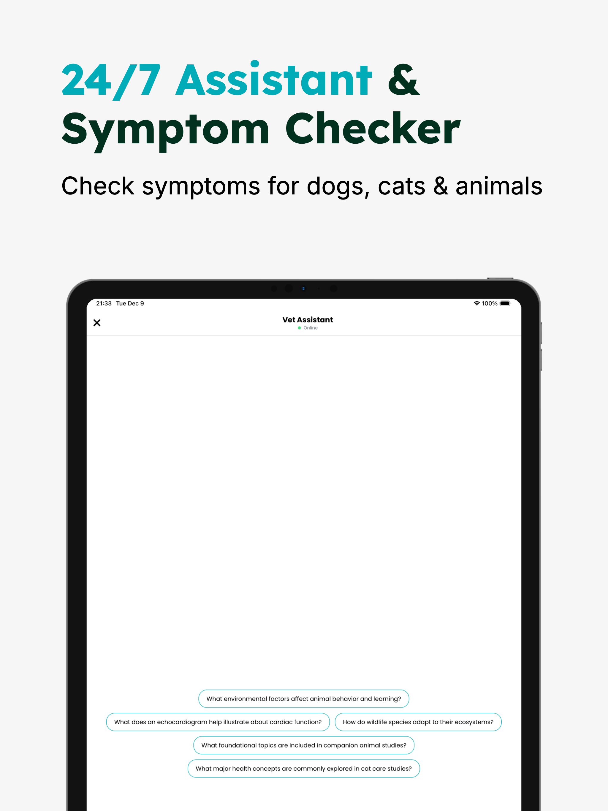 Veterinary AI:Pet Animal Study