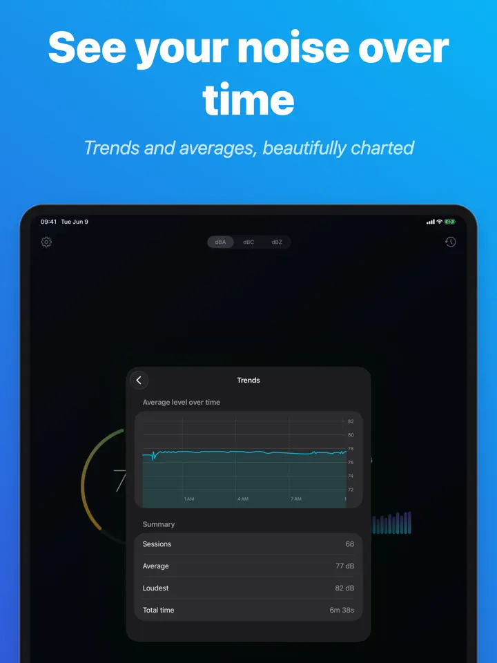 dB Meter Pro on iPad: screenshot 3 of 5