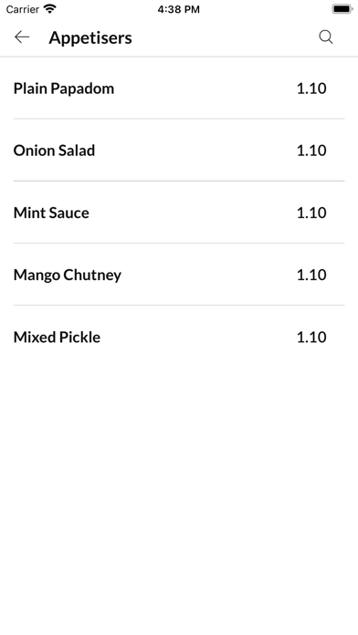 Chandini Restaurant, Screenshot
