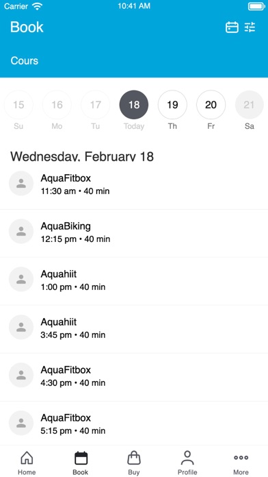 Screenshot #1 pour AquaMoun, Club AquaFitness 971