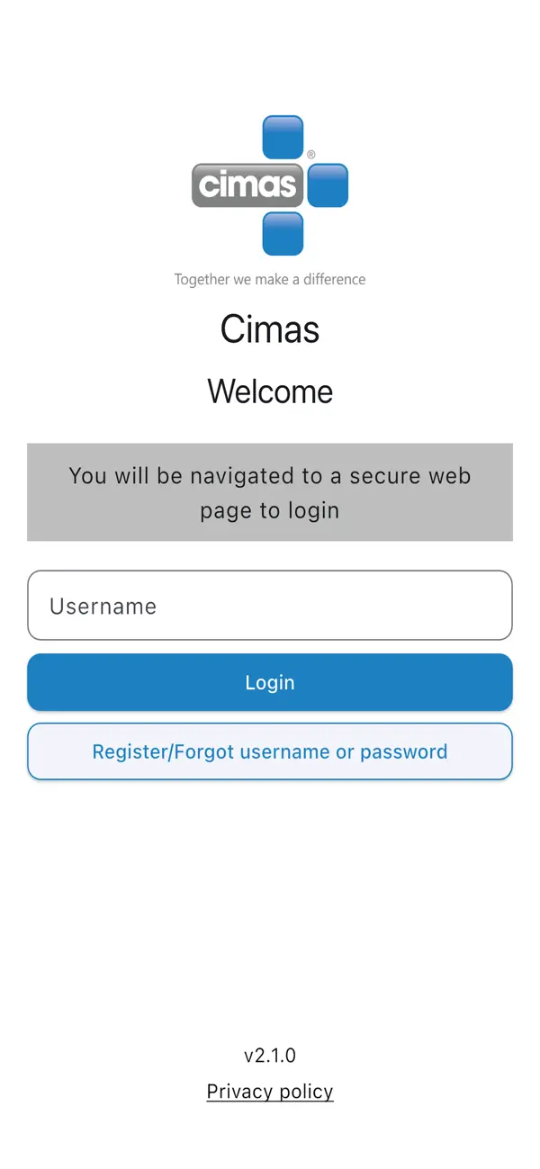 Screenshot #1 pour Cimas MedicalAid