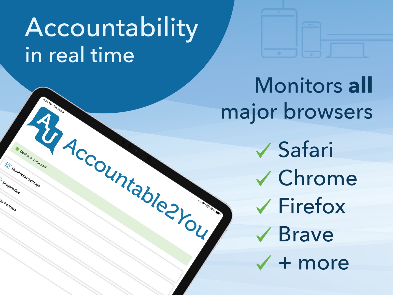Accountable2You Monitoring ipad screenshot 1