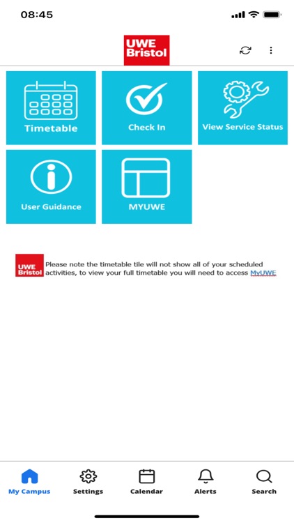 UWE Bristol MyAttendance