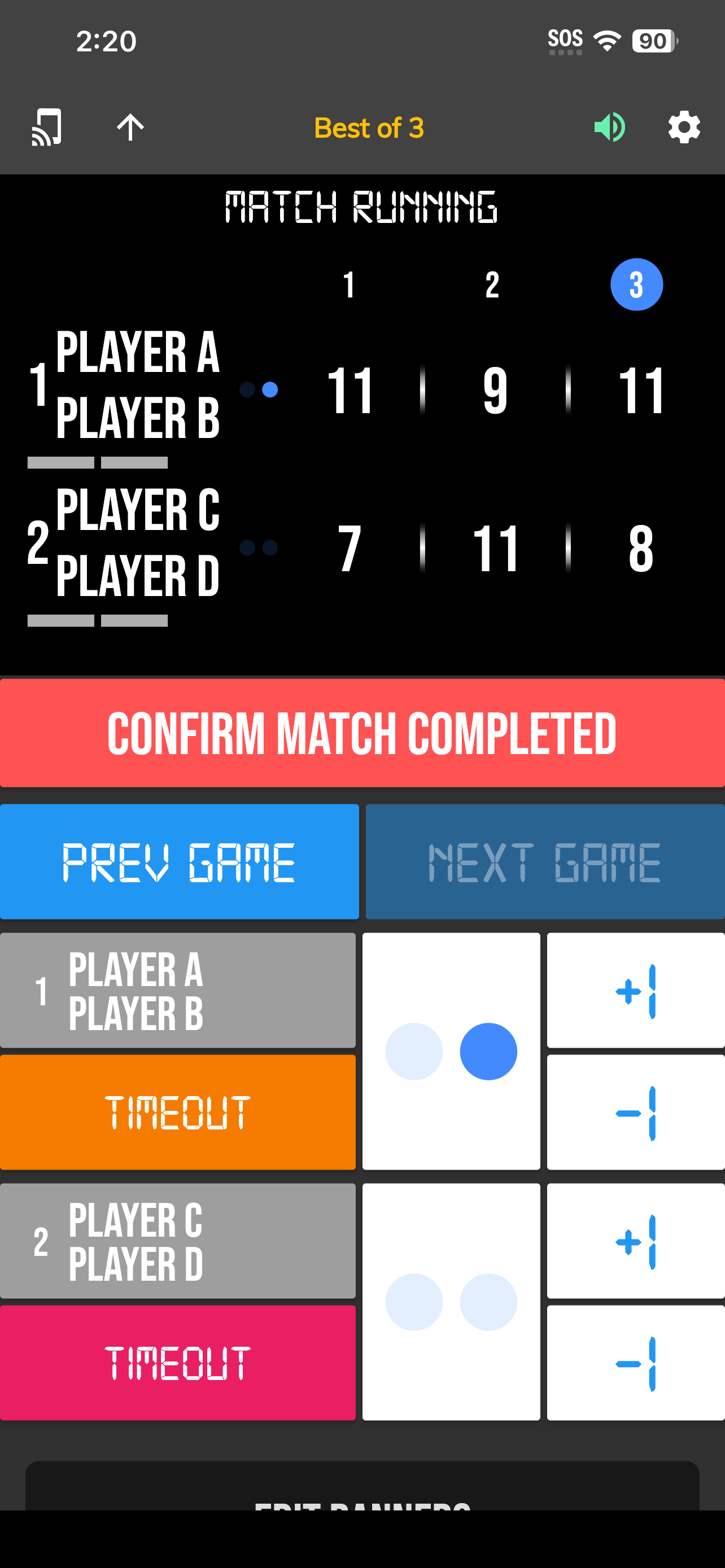 BT Pickleball Controller screenshot 2