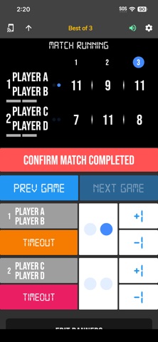 BT Pickleball Controller screenshot