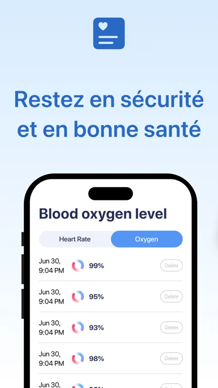 Oxygène Sanguin App screenshot 7 of 9