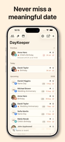 DayKeeper: Birthdays & More Screenshot 1 of 10