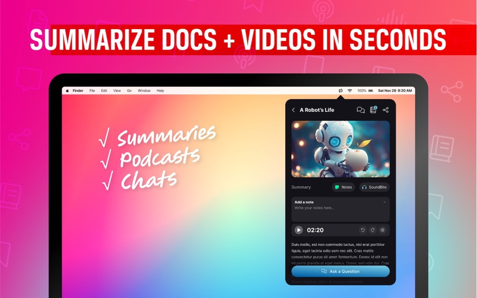 #3. Summaraizer : Docs Simplified (macOS) 由: Makr