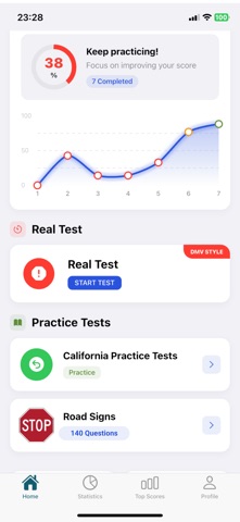 Ca Dmv Practice 2025 Test screenshot