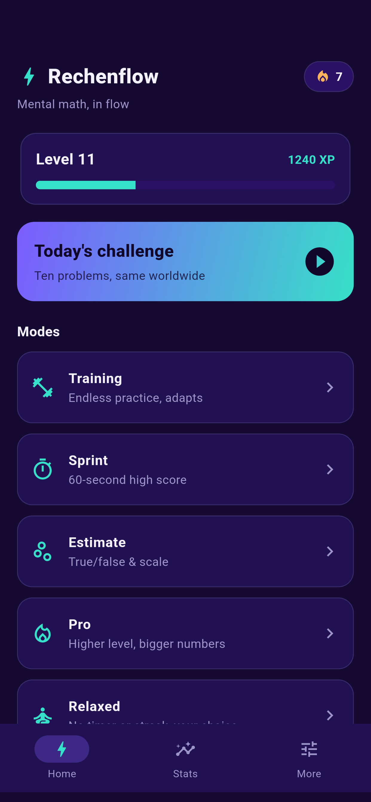 Rechenflow Mental Math