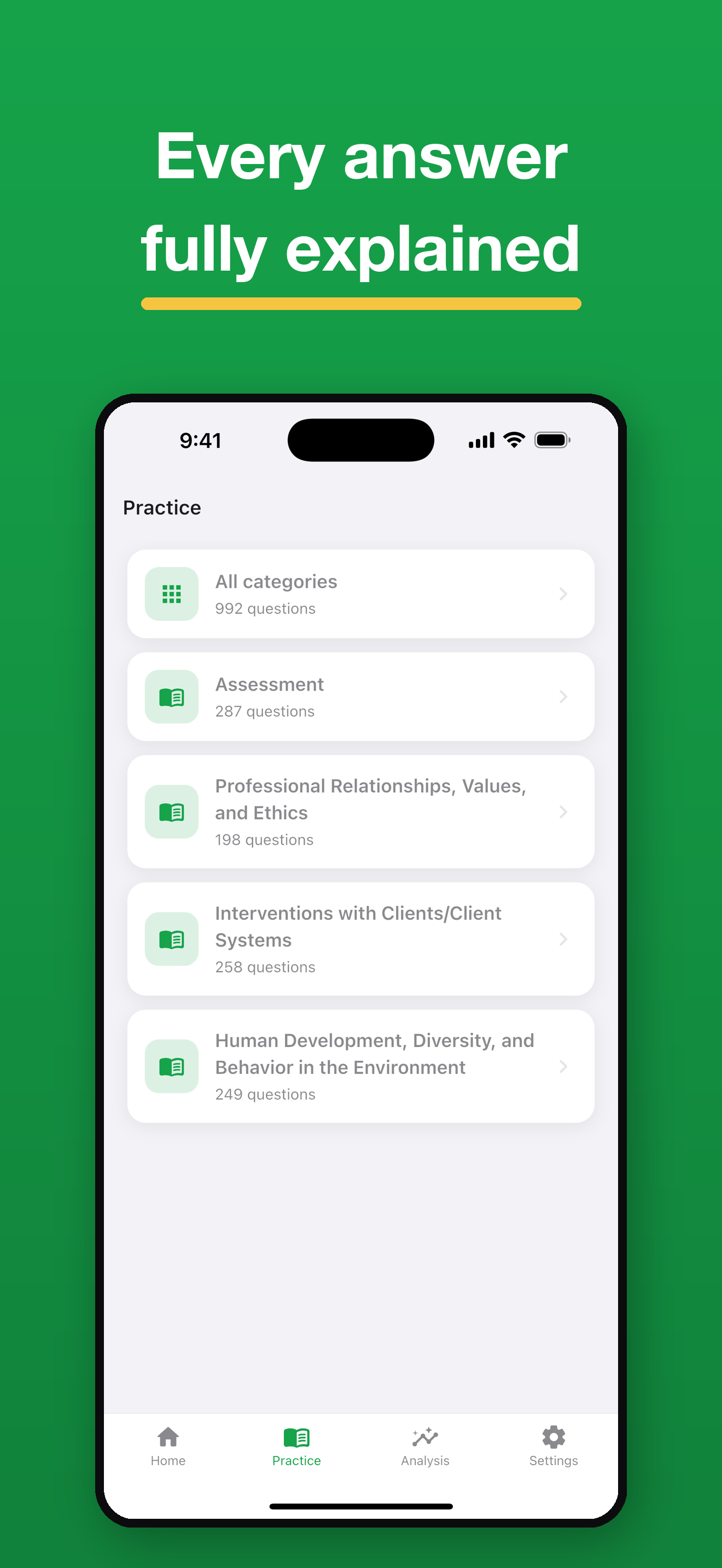 BSW Social Work Exam Prep screenshot 3