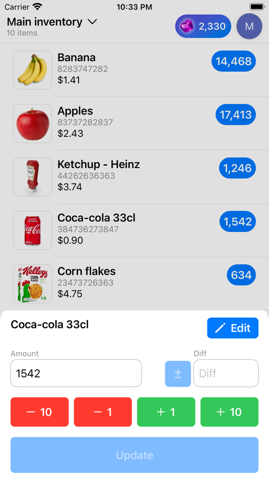 #2. Inventory Scan Manager (iOS) By: Pablo Guardiola